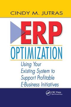 Couverture de l’ouvrage ERP Optimization