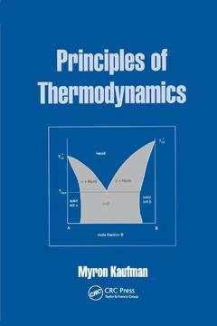 Couverture de l’ouvrage Principles of Thermodynamics