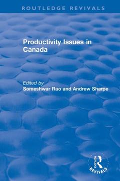 Couverture de l’ouvrage Productivity Issues in Canada