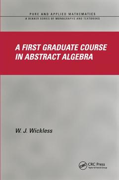 Couverture de l’ouvrage A First Graduate Course in Abstract Algebra