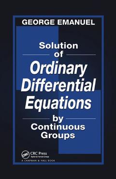 Cover of the book Solution of Ordinary Differential Equations by Continuous Groups