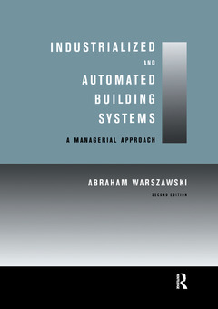 Couverture de l’ouvrage Industrialized and Automated Building Systems