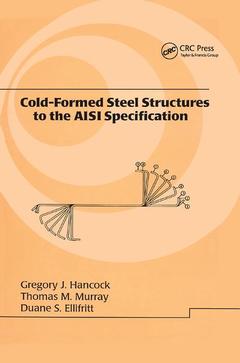 Cover of the book Cold-Formed Steel Structures to the AISI Specification