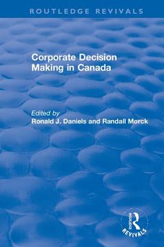 Couverture de l’ouvrage Corporate Decision Making in Canada