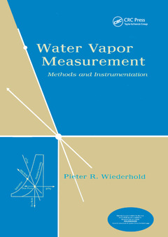 Couverture de l’ouvrage Water Vapor Measurement