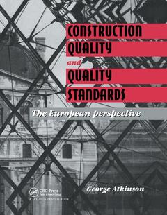 Couverture de l’ouvrage Construction Quality and Quality Standards