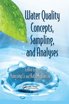 Couverture de l’ouvrage Water Quality Concepts, Sampling, and Analyses