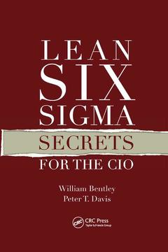 Couverture de l’ouvrage Lean Six Sigma Secrets for the CIO