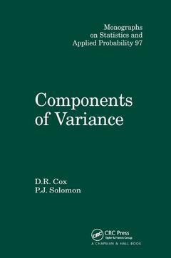 Couverture de l’ouvrage Components of Variance
