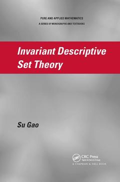 Couverture de l’ouvrage Invariant Descriptive Set Theory