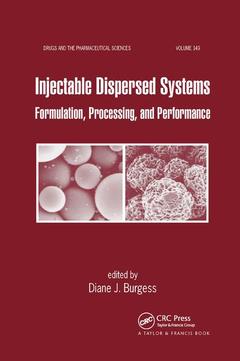 Couverture de l’ouvrage Injectable Dispersed Systems