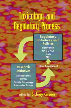 Couverture de l’ouvrage Toxicology and Regulatory Process