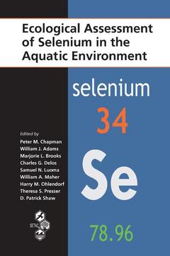 Couverture de l’ouvrage Ecological Assessment of Selenium in the Aquatic Environment