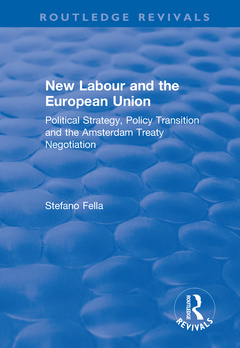 Couverture de l’ouvrage New Labour and the European Union