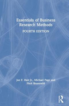 Couverture de l’ouvrage Essentials of Business Research Methods