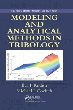 Couverture de l’ouvrage Modeling and Analytical Methods in Tribology