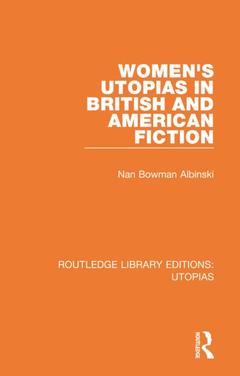 Couverture de l’ouvrage Routledge Library Editions: Utopias