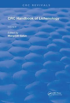 Couverture de l’ouvrage Handbook of Lichenology