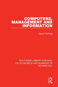 Couverture de l’ouvrage Computers, Management and Information
