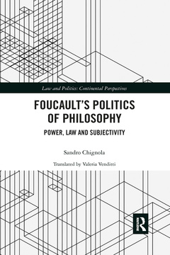 Couverture de l’ouvrage Foucault's Politics of Philosophy