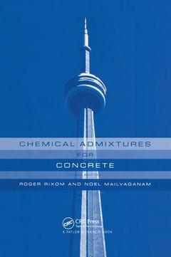 Couverture de l’ouvrage Chemical Admixtures for Concrete