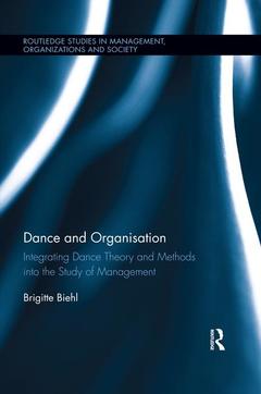 Couverture de l’ouvrage Dance and Organization