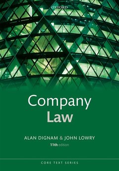 Couverture de l’ouvrage Company Law