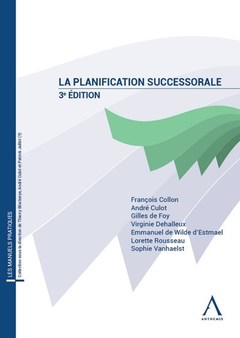 Couverture de l’ouvrage La planification successorale