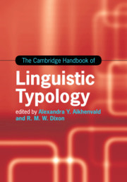 Cover of the book The Cambridge Handbook of Linguistic Typology