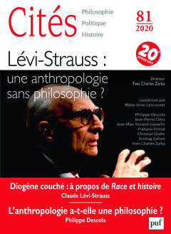 Couverture de l’ouvrage Cites n°81 (2020-1) Lévi-Strauss, une anthropologie sans philosophie ?