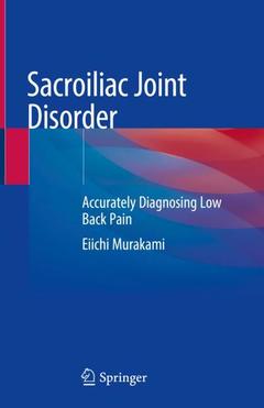 Cover of the book Sacroiliac Joint Disorder