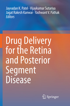 Couverture de l’ouvrage Drug Delivery for the Retina and Posterior Segment Disease