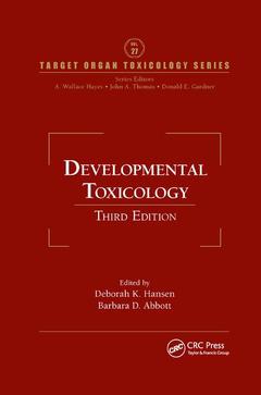 Couverture de l’ouvrage Developmental Toxicology