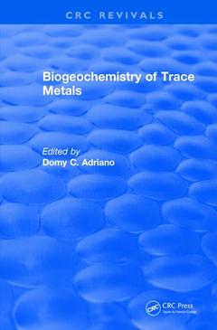 Couverture de l’ouvrage Revival: Biogeochemistry of Trace Metals (1992)