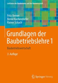 Couverture de l’ouvrage Grundlagen der Baubetriebslehre 1