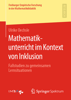 Couverture de l’ouvrage Mathematikunterricht im Kontext von Inklusion