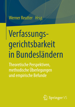 Couverture de l’ouvrage Verfassungsgerichtsbarkeit in Bundesländern