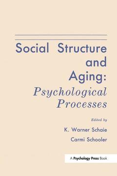 Couverture de l’ouvrage Social Structure and Aging