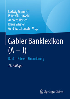 Couverture de l’ouvrage Gabler Banklexikon (A – J)