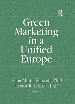 Couverture de l’ouvrage Green Marketing in a Unified Europe