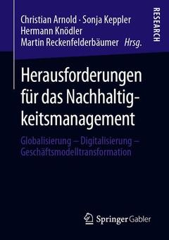 Cover of the book Herausforderungen für das Nachhaltigkeitsmanagement