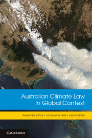 Couverture de l’ouvrage Australian Climate Law in Global Context