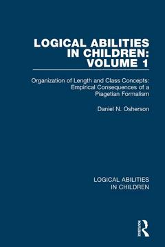 Couverture de l’ouvrage Logical Abilities in Children: Volume 1
