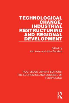 Couverture de l’ouvrage Technological Change, Industrial Restructuring and Regional Development
