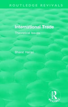 Couverture de l’ouvrage Routledge Revivals: International Trade (1986)