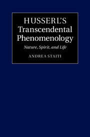 Couverture de l’ouvrage Husserl's Transcendental Phenomenology