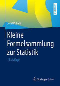 Couverture de l’ouvrage Kleine Formelsammlung zur Statistik
