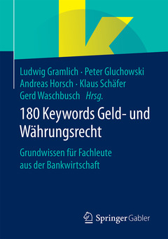 Couverture de l’ouvrage 180 Keywords Geld- und Währungsrecht