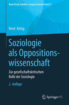 Couverture de l’ouvrage Soziologie als Oppositionswissenschaft