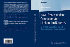 Couverture de l’ouvrage Novel Decavanadate Compounds for Lithium-Ion Batteries